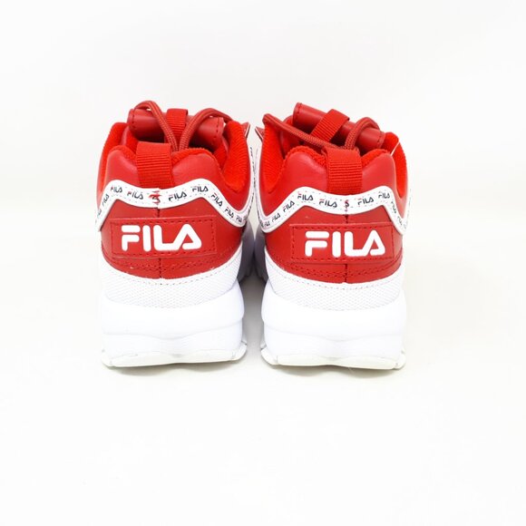 FILA Disruptor II Premium Womens Size 5 US Casual Shoe Sneaker Chunky Retro Red - Picture 6 of 12